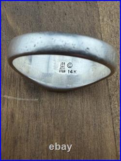 James Avery Sterling Silver & 14K Yellow Gold Radiant Cross Ring Size 10.5