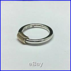 James Avery Sterling Silver/14K Yellow Gold Ring Size 8