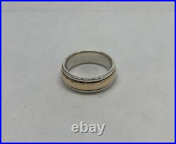 James Avery Sterling Silver/14K Yellow Gold Simplicity Band Size 6