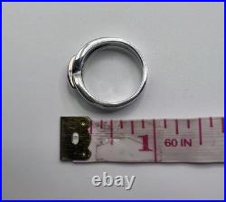James Avery Sterling Silver & 14k Gold Enduring Bond Band Ring Size 8.5