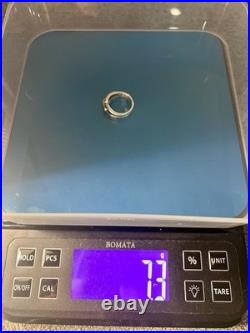 James Avery Sterling Silver & 14k Gold Enduring Bond Band Ring Size 8.5