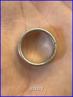 James Avery Sterling Silver & 14k Gold God Be With Us Together & Apart Ring Sz 6