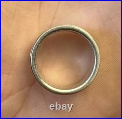 James Avery Sterling Silver & 14k Gold God Be With Us Together & Apart Ring Sz 6