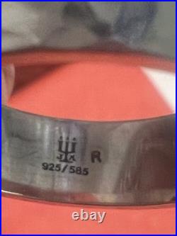 James Avery Sterling Silver & 14k Gold Julietta Ring W Amethyst Hammered Band