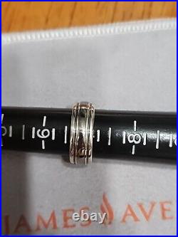 James Avery Sterling Silver & 14k Gold Simplicity Wedding Band Size 7