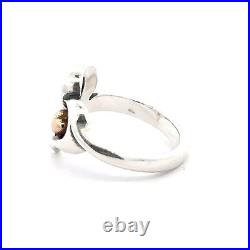 James Avery Sterling Silver & 14k Yellow Gold Vintage Heart Ring Sz 8