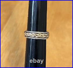 James Avery Sterling Silver & 14kt Braided Band Ring 6.30 Grams Size 7