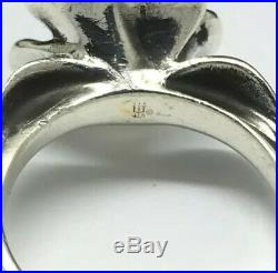 James Avery Sterling Silver/18K Yellow Gold April Flower Ring Size 7.5