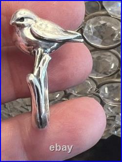 James Avery Sterling Silver 3D Bird On A Branch Ring