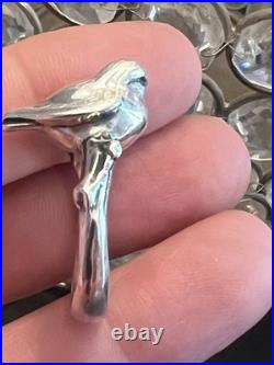 James Avery Sterling Silver 3D Bird On A Branch Ring