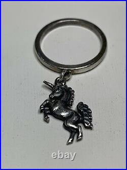 James Avery Sterling Silver 3-D Unicorn Dangle Ring Retired