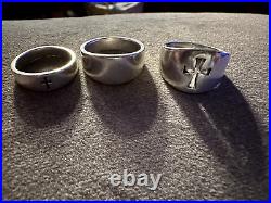 James Avery Sterling Silver 3 Rings 925 Size 5 (2) & 3.75