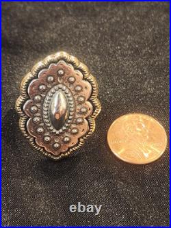 James Avery Sterling Silver 925 Bronze Ring Size 9 1/2 Gorgeous Ring Retired Big James Avery Sterling Silver 925 Bronze Ring Size 9 1/2 Gorgeous Ring Retired Big