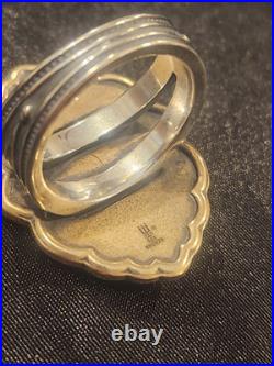 James Avery Sterling Silver 925 Bronze Ring Size 9 1/2 Gorgeous Ring Retired Big James Avery Sterling Silver 925 Bronze Ring Size 9 1/2 Gorgeous Ring Retired Big