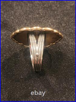 James Avery Sterling Silver 925 Bronze Ring Size 9 1/2 Gorgeous Ring Retired Big James Avery Sterling Silver 925 Bronze Ring Size 9 1/2 Gorgeous Ring Retired Big