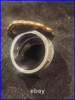 James Avery Sterling Silver 925 Bronze Ring Size 9 1/2 Gorgeous Ring Retired Big James Avery Sterling Silver 925 Bronze Ring Size 9 1/2 Gorgeous Ring Retired Big
