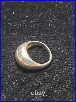 James Avery Sterling Silver. 925 Hammered Dome Ring Size 6.25