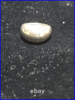 James Avery Sterling Silver. 925 Hammered Dome Ring Size 6.25