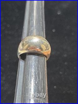 James Avery Sterling Silver. 925 Hammered Dome Ring Size 6.25