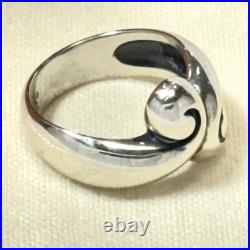 James Avery Sterling Silver 925 Large Puffy Scroll Band Ring Size 6 Box Bag 6.2g