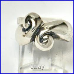 James Avery Sterling Silver 925 Large Puffy Scroll Band Ring Size 6 Box Bag 6.2g