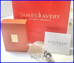 James Avery Sterling Silver 925 Large Puffy Scroll Band Ring Size 6 Box Bag 6.2g