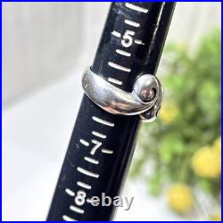 James Avery Sterling Silver 925 Large Puffy Scroll Band Ring Size 6 Box Bag 6.2g