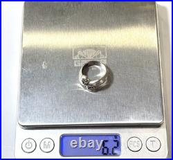 James Avery Sterling Silver 925 Large Puffy Scroll Band Ring Size 6 Box Bag 6.2g