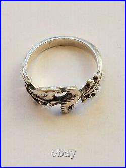 James Avery Sterling Silver 925 Love Birds Ring Size 6 EUC with Box Papers