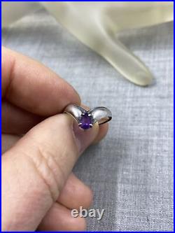 James Avery Sterling Silver. 925 Pear Shaped Amethyst Apogean Ring Size 6.25