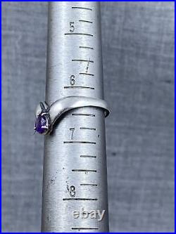 James Avery Sterling Silver. 925 Pear Shaped Amethyst Apogean Ring Size 6.25