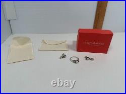 James Avery Sterling Silver 925 Pearl Drop Earrings Victorian Scroll Ring Size 8 James Avery Sterling Silver 925 Pearl Drop Earrings Victorian Scroll Ring Size 8
