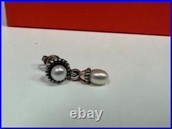 James Avery Sterling Silver 925 Pearl Drop Earrings Victorian Scroll Ring Size 8 James Avery Sterling Silver 925 Pearl Drop Earrings Victorian Scroll Ring Size 8