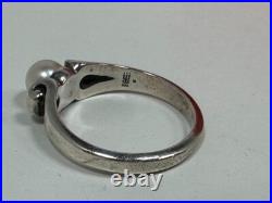 James Avery Sterling Silver 925 Pearl Drop Earrings Victorian Scroll Ring Size 8 James Avery Sterling Silver 925 Pearl Drop Earrings Victorian Scroll Ring Size 8
