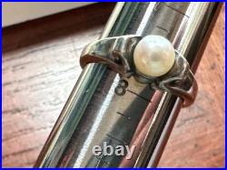 James Avery Sterling Silver 925 Pearl Drop Earrings Victorian Scroll Ring Size 8