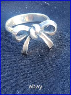 James Avery Sterling Silver 925 Ring Retired Bow Ring Size 6.25 Rare