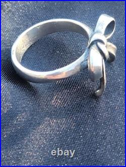 James Avery Sterling Silver 925 Ring Retired Bow Ring Size 6.25 Rare