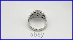 James Avery Sterling Silver 925 Unisex Woven Ring Size 10 Retired