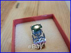 James Avery Sterling Silver ADOREE RING with EMERALD Size 7-8 SAVE $200.00