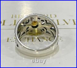 James Avery Sterling Silver Abounding Vine Citrine Ring Size 8 Retired