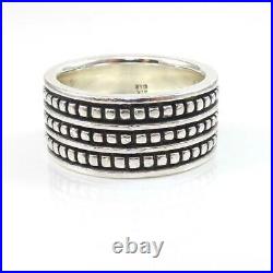 James Avery Sterling Silver African Bead Ball Eternity Band Ring Size 8 LHG5