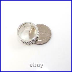 James Avery Sterling Silver African Bead Ball Eternity Band Ring Size 8 LHG5