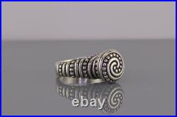 James Avery Sterling Silver African Beaded Spiral Band Ring 925 Sz 9