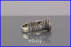 James Avery Sterling Silver African Beaded Spiral Band Ring 925 Sz 9