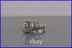 James Avery Sterling Silver African Beaded Spiral Band Ring 925 Sz 9