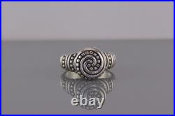 James Avery Sterling Silver African Beaded Spiral Band Ring 925 Sz 9