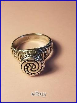 James Avery Sterling Silver African Beaded Swirl Ring size 9