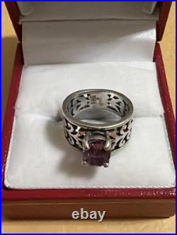 James Avery Sterling Silver Amethyst Adoree Gemstone Ring Size 3
