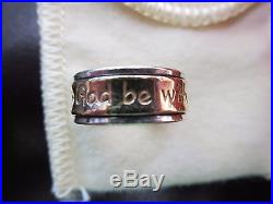 James Avery Sterling Silver And 14K Gold God Be With Us Ring Beautiful