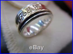 James Avery Sterling Silver And 14K Gold God Be With Us Ring Beautiful